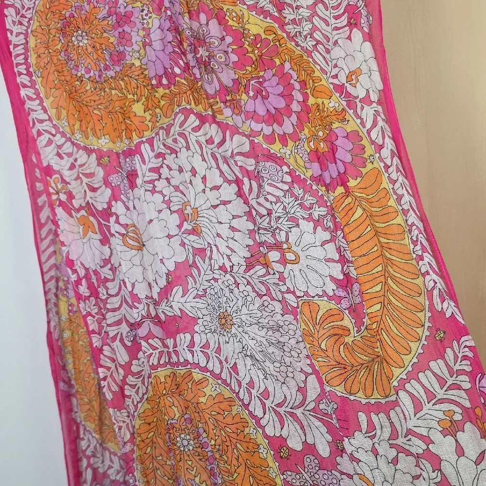 Vera Pink and Orange Scarf, 20